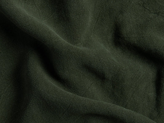 Weavely™ EvergreenVintage Linen Bed Blanket